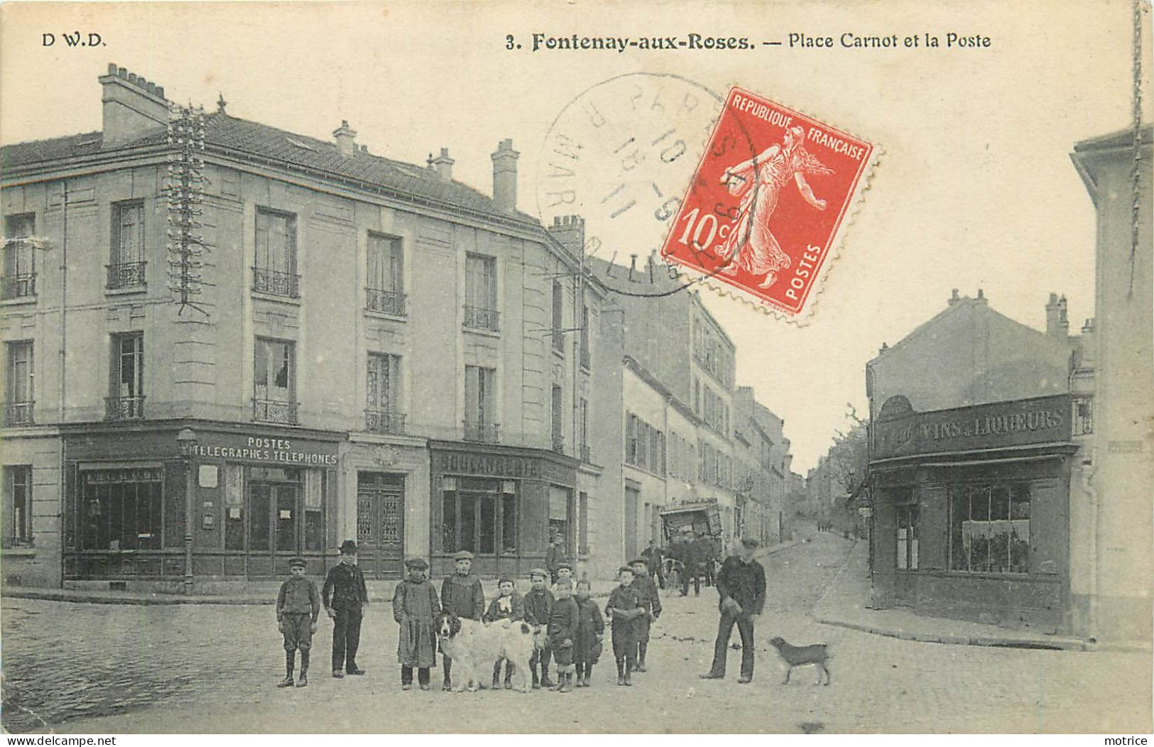 FONTENAY AUX ROSES - Place Carnot Et La Poste. - Poste & Facteurs