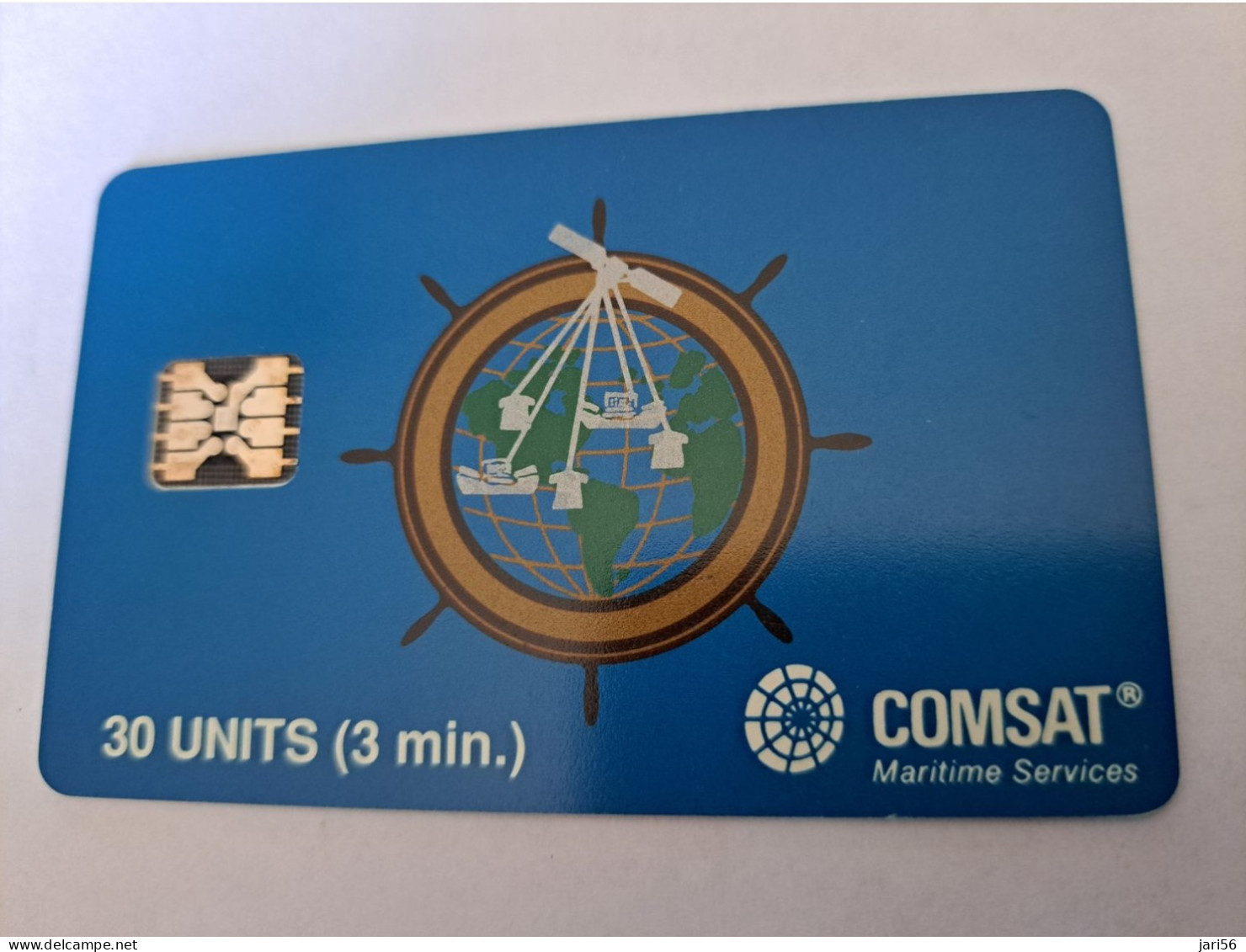 USA  / COMSAT / CHIP CARD  30 UNITS 3 MINUTES COMSAT : COM  A 30u COMSAT(ctrl 2020) USED   **13110** - Cartes à Puce