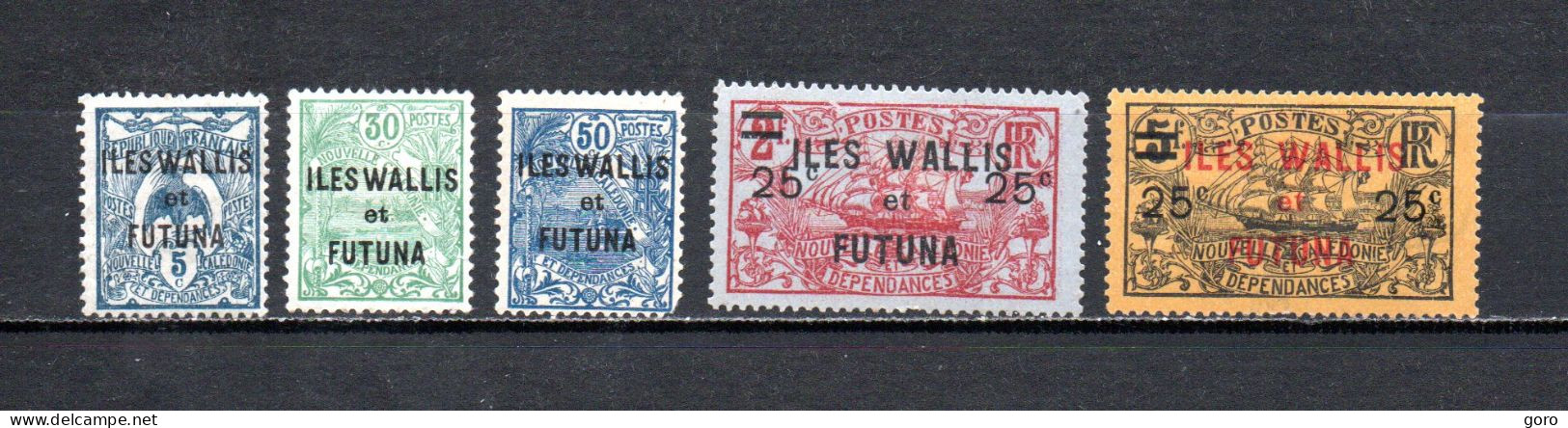 Walis Y Futuna   1922-25  .-   Y&T  Nº   18-24/25-30/31 - Gebruikt