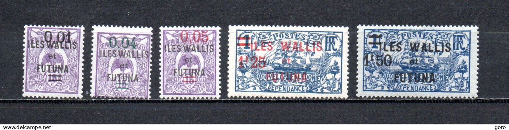 Walis Y Futuna   1922-27  .-   Y&T  Nº   26-28/29-35/36 - Gebruikt