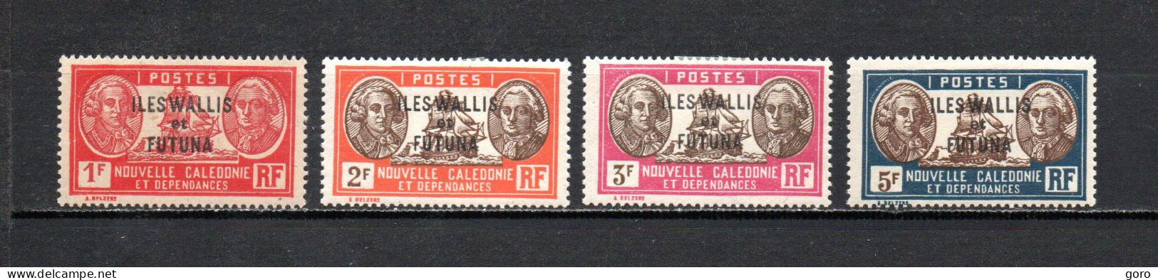 Walis Y Futuna   1930-38  .-   Y&T  Nº   58 A-61/63 - Usados