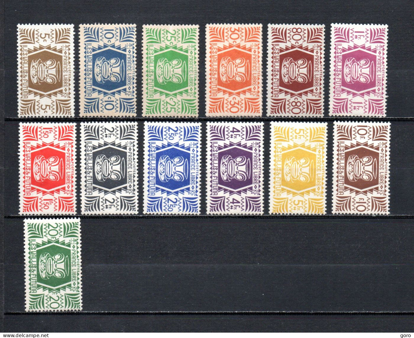 Walis Y Futuna   1944  .-   Y&T  Nº   133/146 - Used Stamps