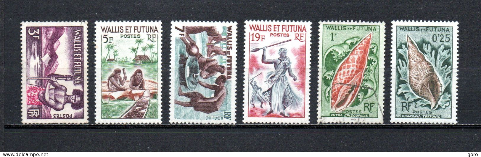 Walis Y Futuna   1957-63  .-   Y&T  Nº   157-157 A/B-158 B-162/163 - Gebruikt