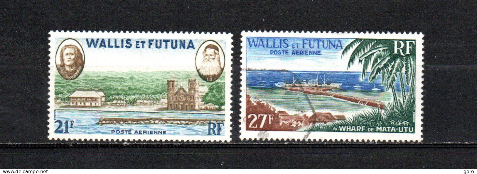 Walis Y Futuna   1955-65  .-   Y&T  Nº   16-23   Aéreos - Usados