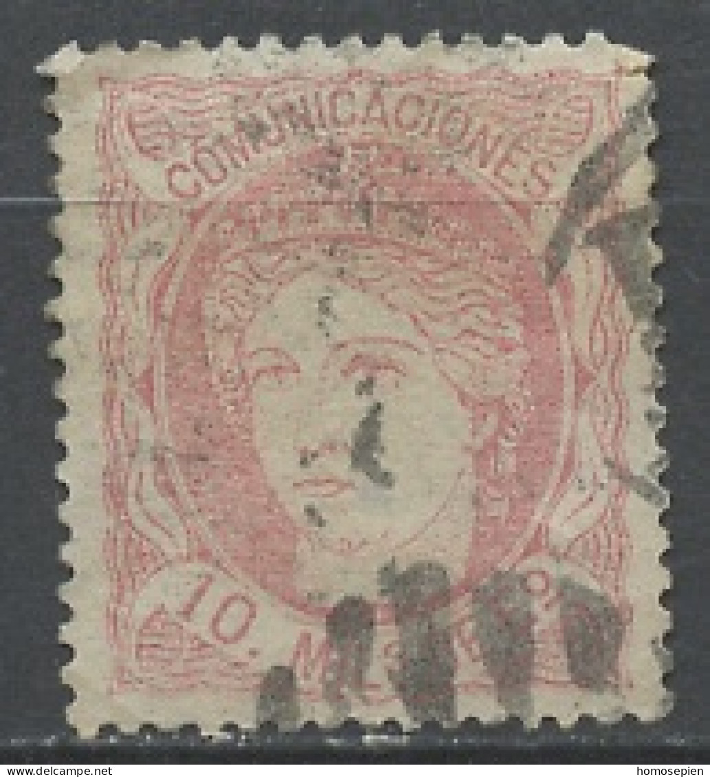 Espagne - Spain - Spanien 1870 Y&T N°105a - Michel N°99 (o) - 10m Allégorie De L'Espagne - Usados