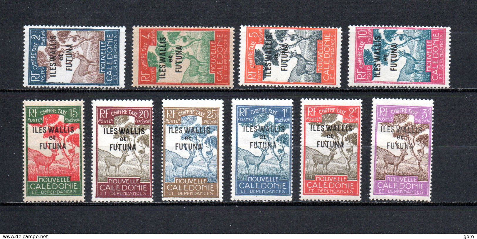 Walis Y Futuna   1930  .-   Y&T  Nº   11/17-21/23    Taxa - Portomarken