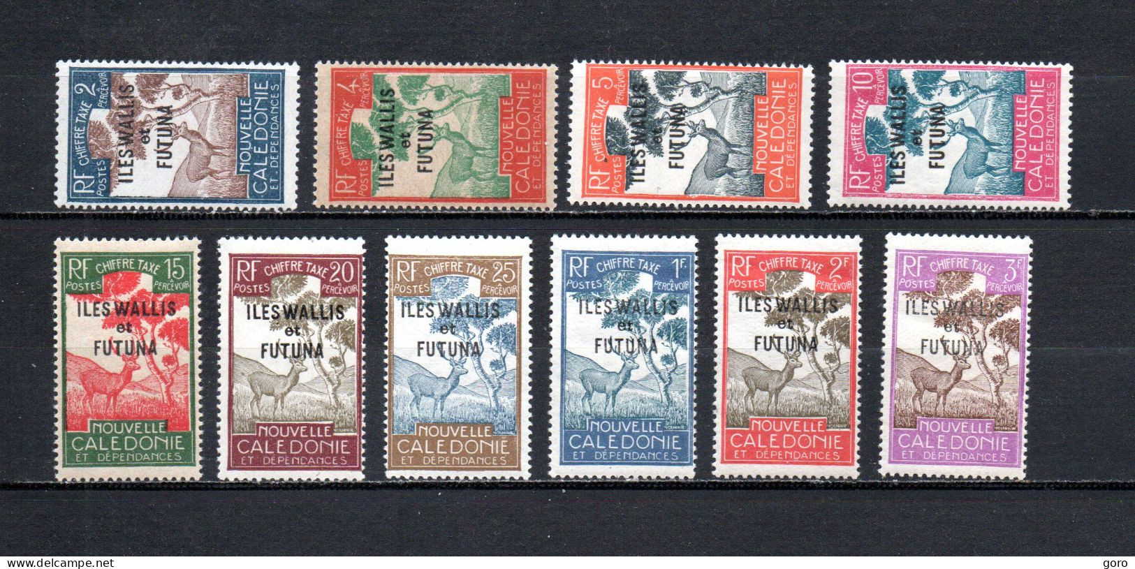 Walis Y Futuna   1930  .-   Y&T  Nº   11/17-21/23    Taxa - Timbres-taxe