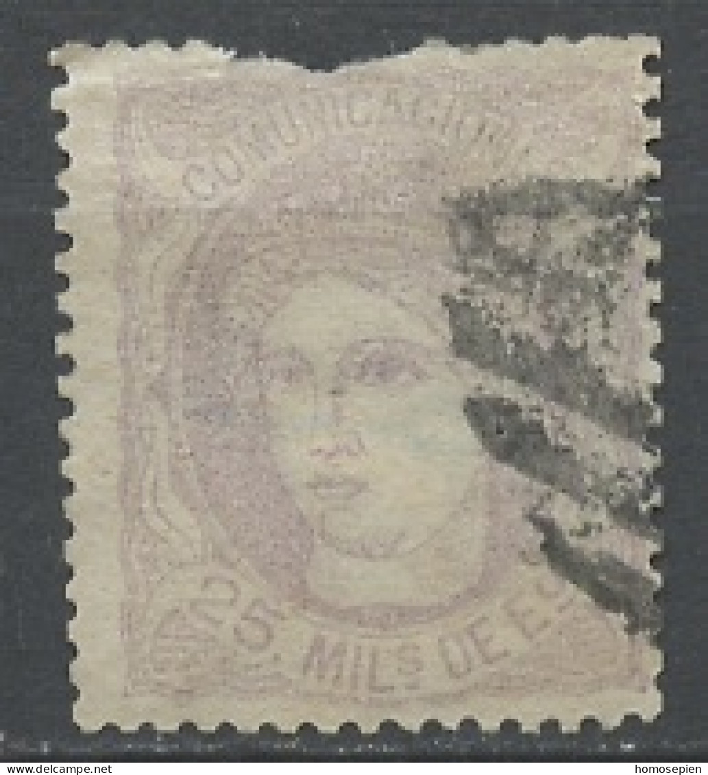 Espagne - Spain - Spanien 1870 Y&T N°106 - Michel N°100 (o) - 25m Allégorie De L'Espagne - Used Stamps