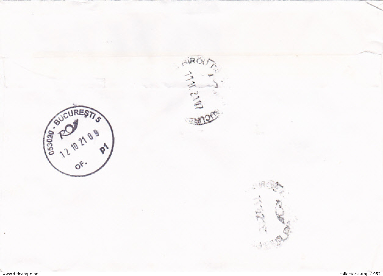 COAT OF ARMS, STAMPS ON REGISTERED COVER, 2021, RUSSIA - Brieven En Documenten