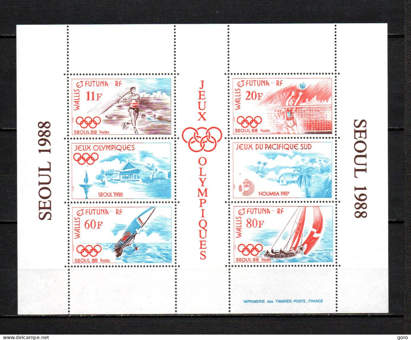 Walis Y Futuna   1988  .-   Y&T  Nº   3    Block   ** - Hojas Y Bloques