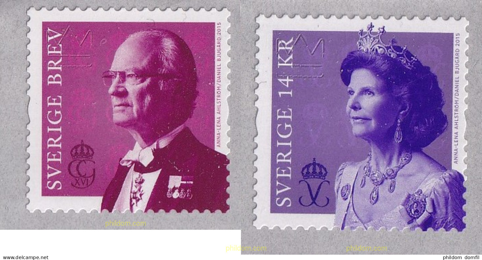 699451 MNH SUECIA 2015 S.M. CARLOS XVI GUSTAVO Y DE S.M. LA REINA SILVIA - REYES DE SUECIA - Oblitérés