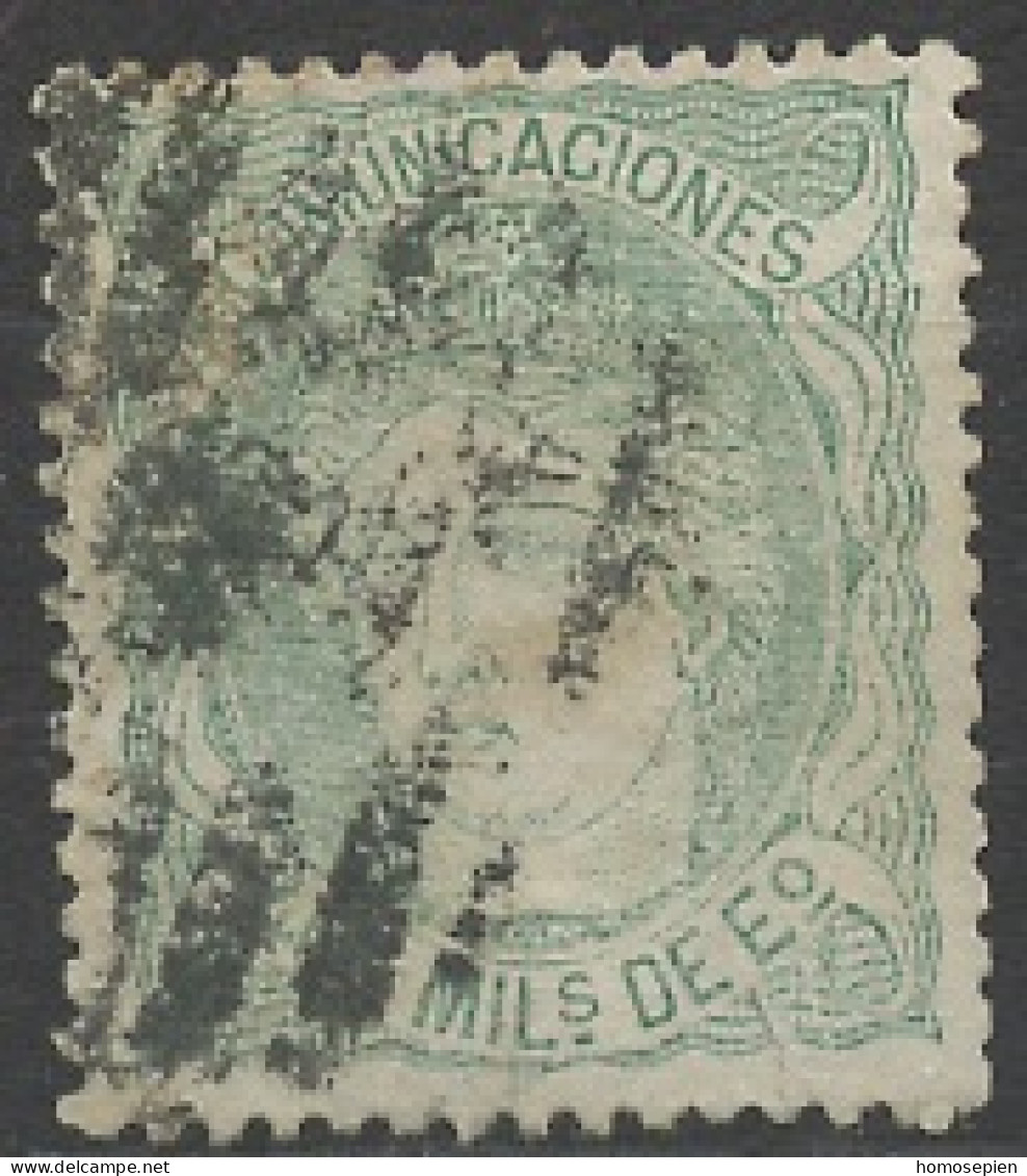 Espagne - Spain - Spanien 1870 Y&T N°110 - Michel N°104 (o) - 400m Allégorie De L'Espagne - Gebraucht