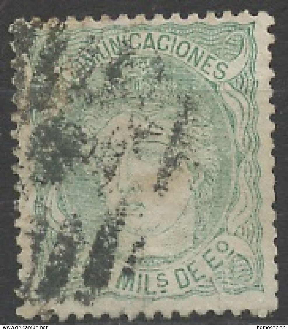Espagne - Spain - Spanien 1870 Y&T N°110 - Michel N°104 (o) - 400m Allégorie De L'Espagne - Usados