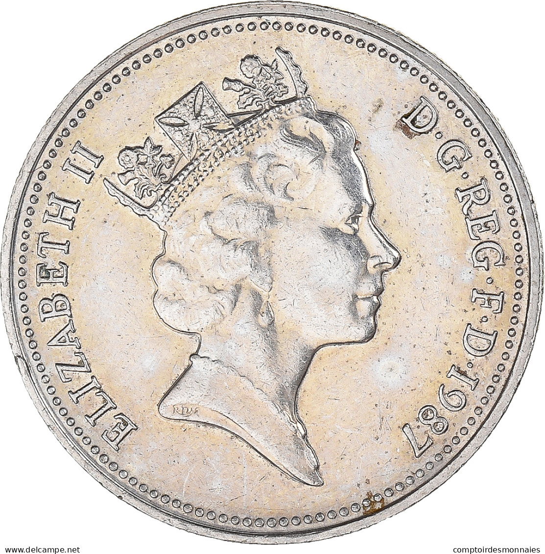 Monnaie, Grande-Bretagne, 5 Pence, 1987 - 5 Pence & 5 New Pence