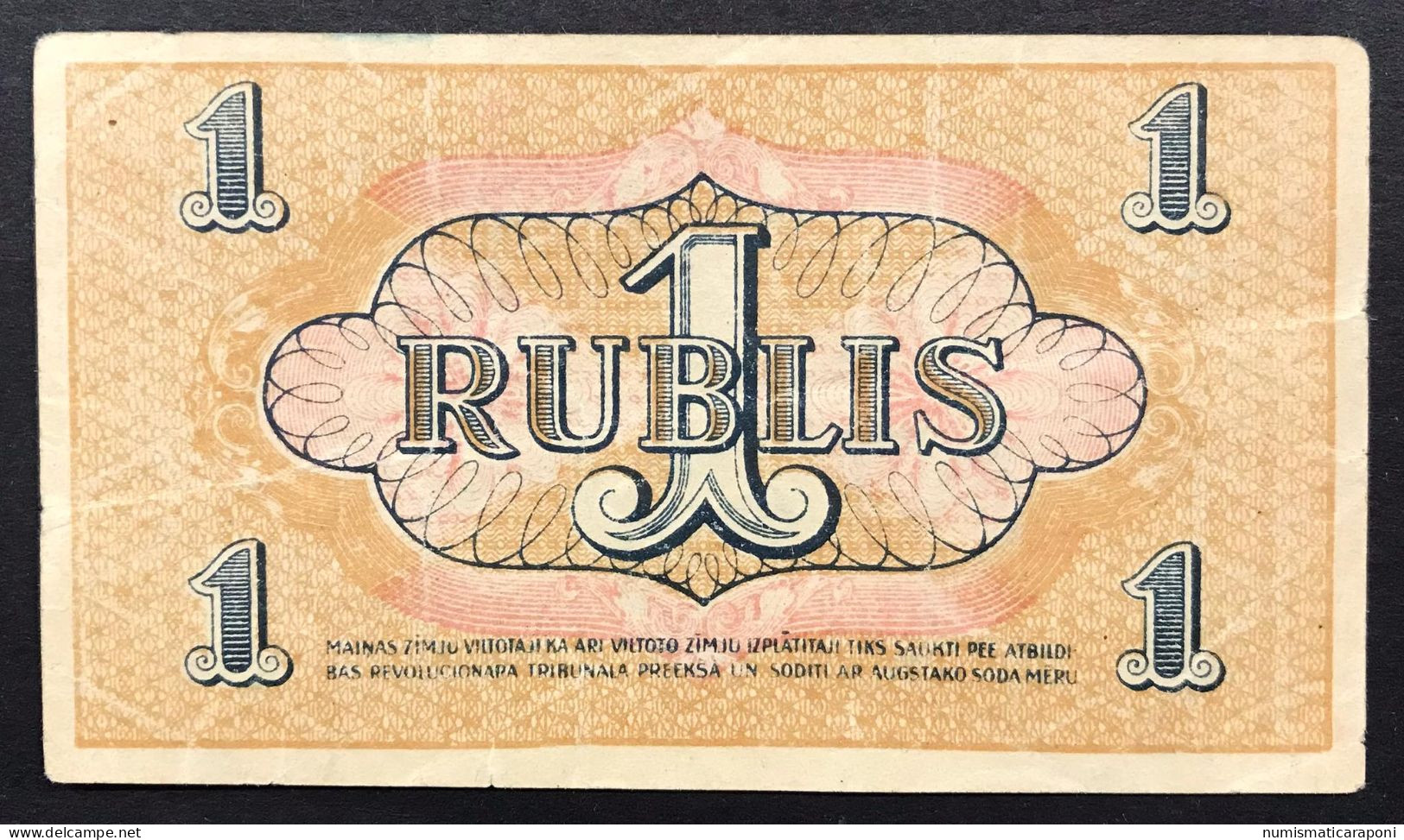 Lettonia Latvia  1920 1 RUBLIS  Lotto 1899 - Lettonie