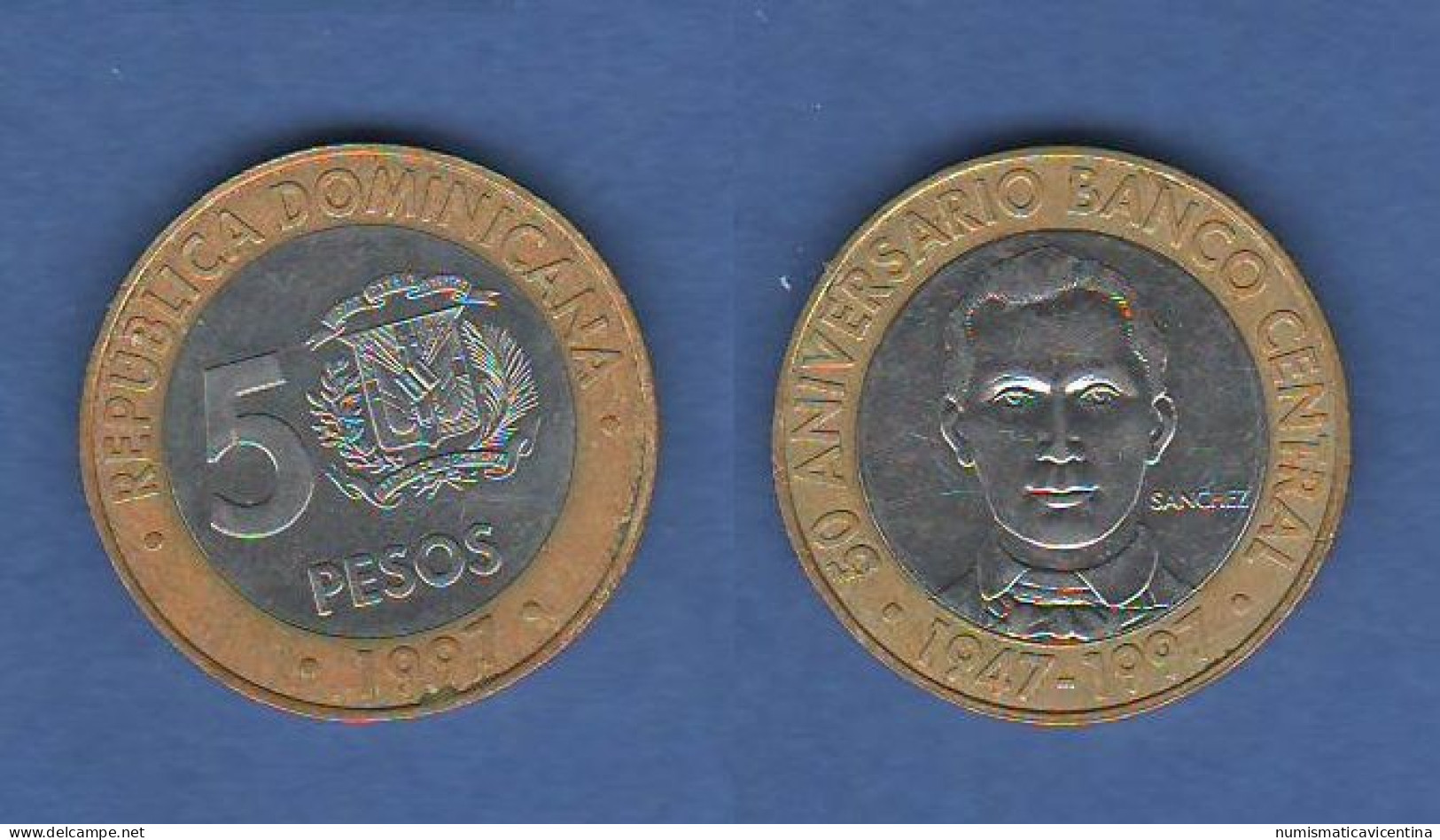 Dominicana 5 Pesos 1997 South America Sudamerica - Dominicaine