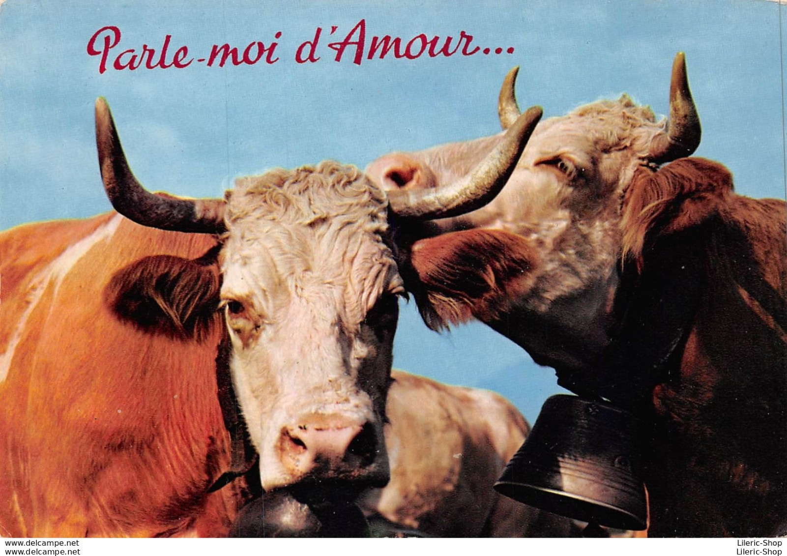 CPSM 1968 - VACHES - " PARLEZ-MOI D'AMOUR ...." - ÉD. CAP - Mucche