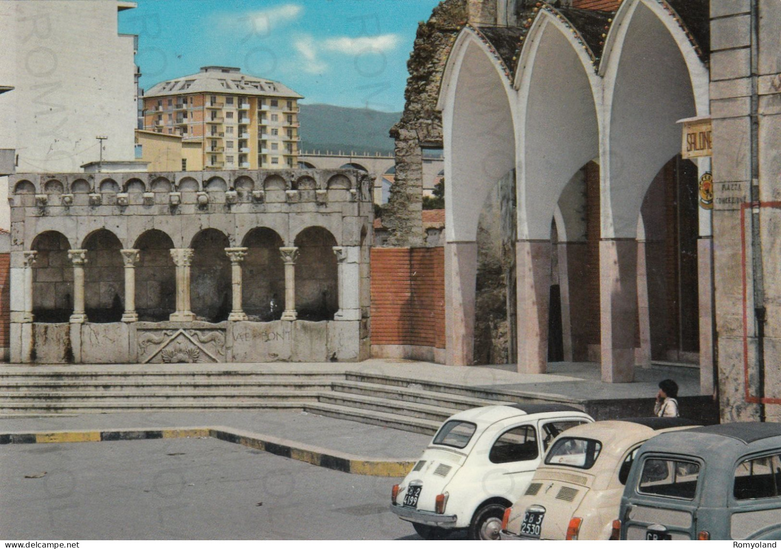 CARTOLINA  ISERNIA,MOLISE-FONTANA FRATERNA-STORIA,MEMORIA,CULTURA,RELIGIONE,IMPERO ROMANO,BELLA ITALIA,VIAGGIATA 1970 - Isernia