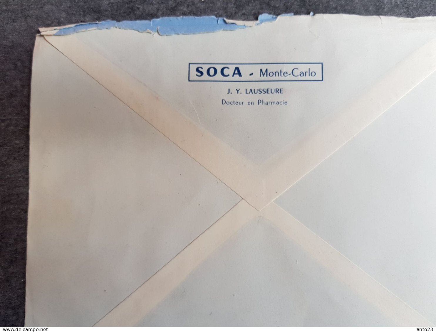 MONACO AFFRANCHISSEMENT COMPOSE SUR LETTRE POUR LA FRANCE 1965 - Covers & Documents