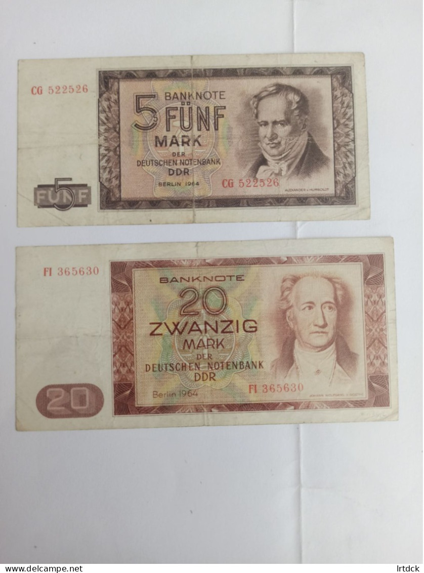 Billets Allemagne De L'Est RDA  DDR - Collections