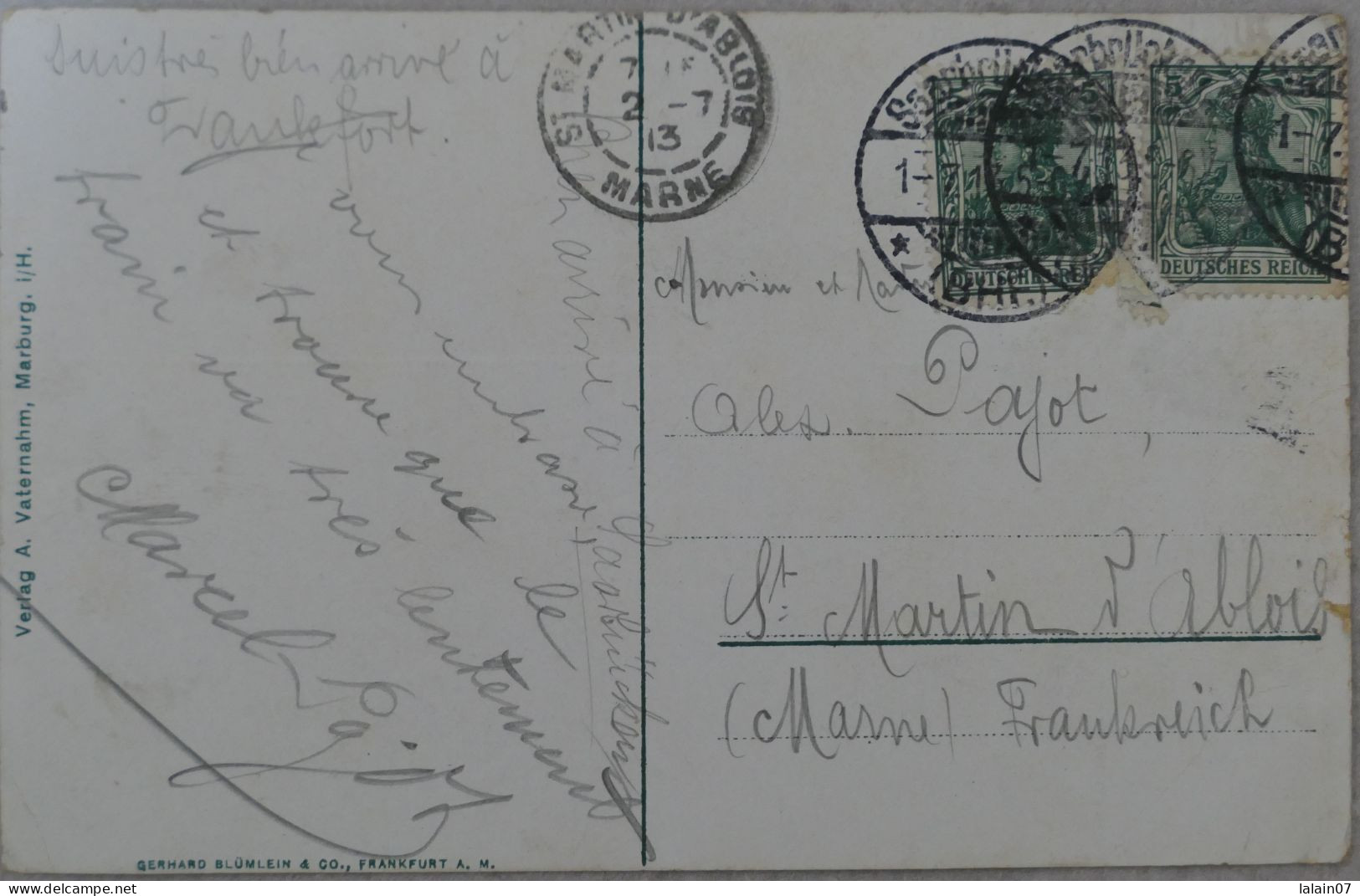 C. P. A. Couleur : Allemagne : Hesse : Gruss Aus BEBRA, Vues Dont Train, Timbres En 1913 - Bebra