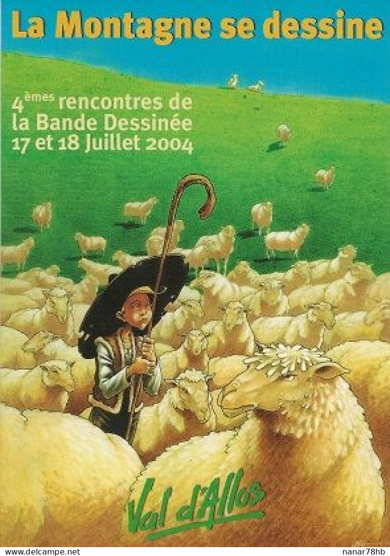 CPM 4ème Rencontres De La Bande Dessinée De Val D'allos 2004 (dessin De Olivier G Boiscommun) - Bandes Dessinées