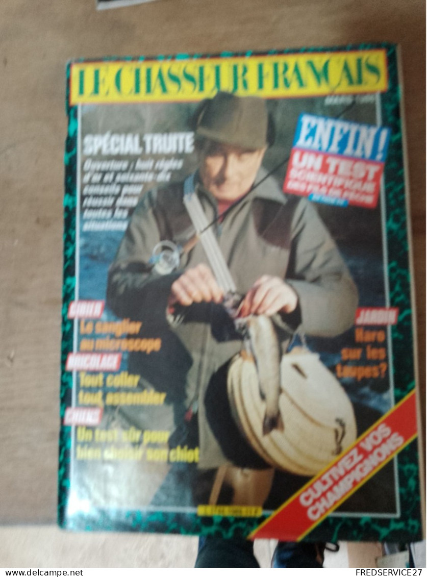 92 // LE CHASSEUR FRANCAIS  / SPECIAL TRUITE  / CULTIVEZ VOS CHAMPIGNONS / N° 1069 / 1986 - Jagen En Vissen