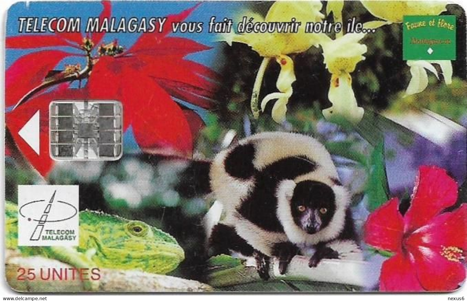 Madagascar - Telecom Malagasy - Nature Of Madagascar, SC7, 03.1999, 25Units, 600.000ex, Used - Madagaskar