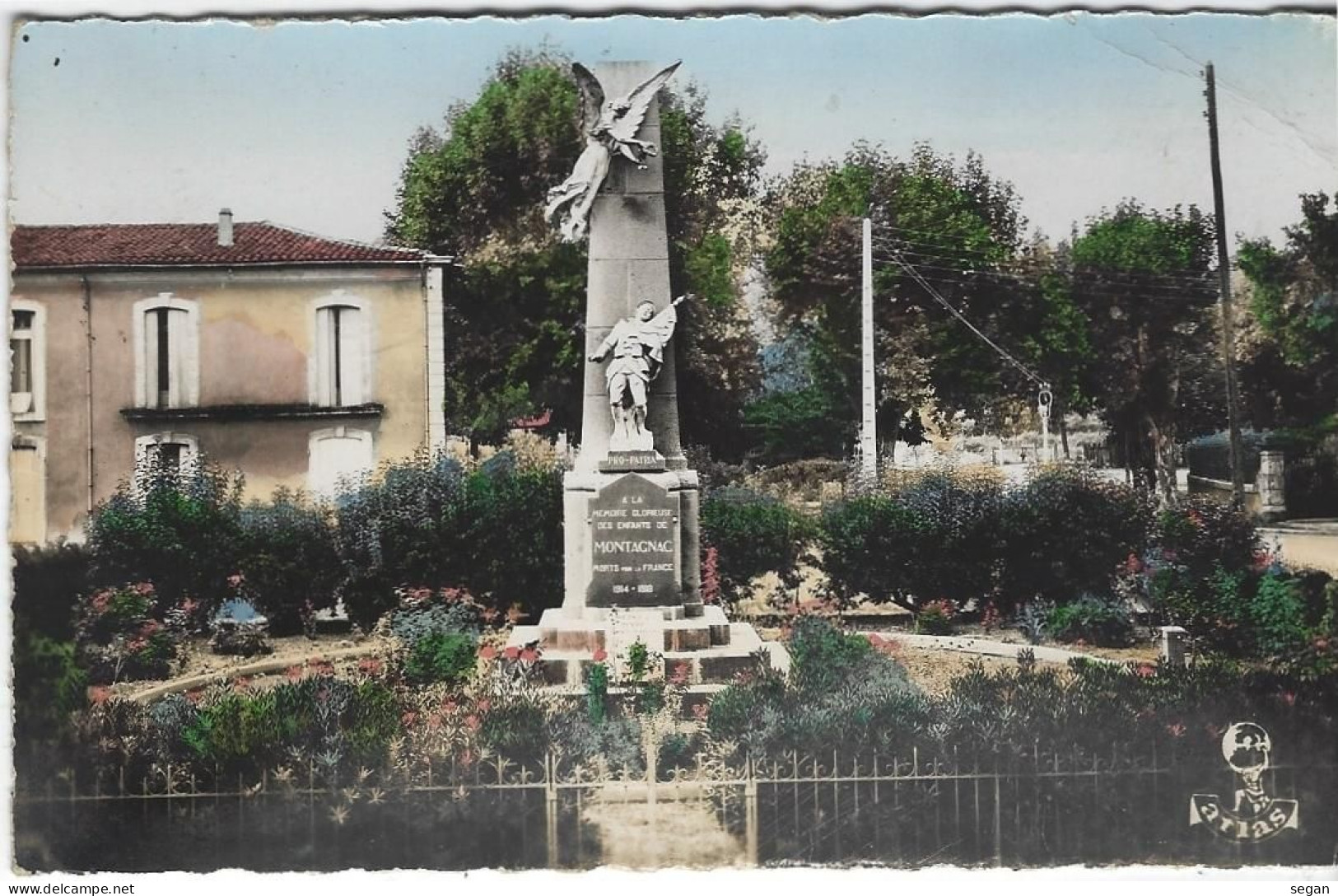 MONTAGNAC  LE MONUMENT AUX MORTS  ANNEE 1958 - Montagnac