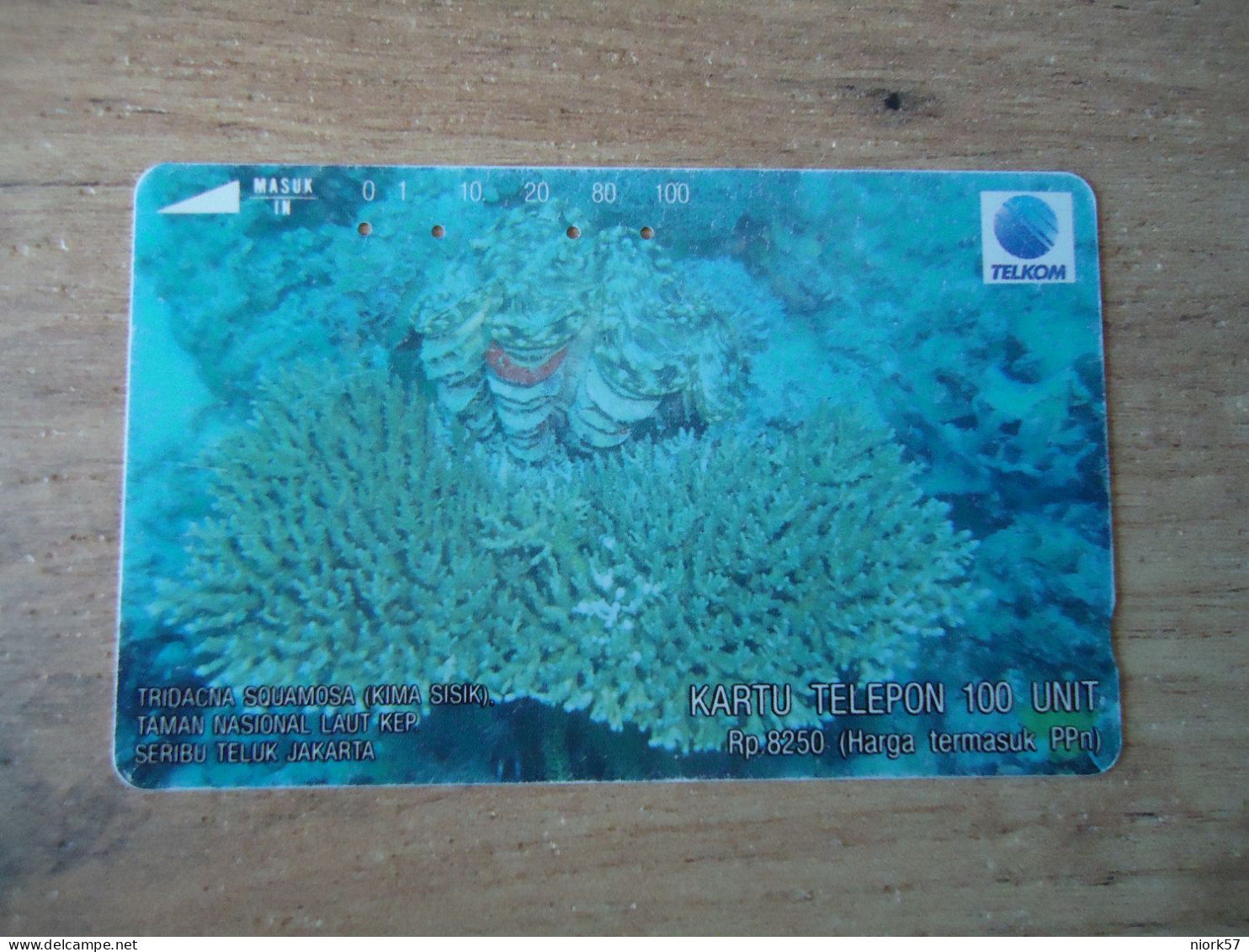 INDONESIA USED CARDS FISHES  MARINE LIFE SEA - Poissons