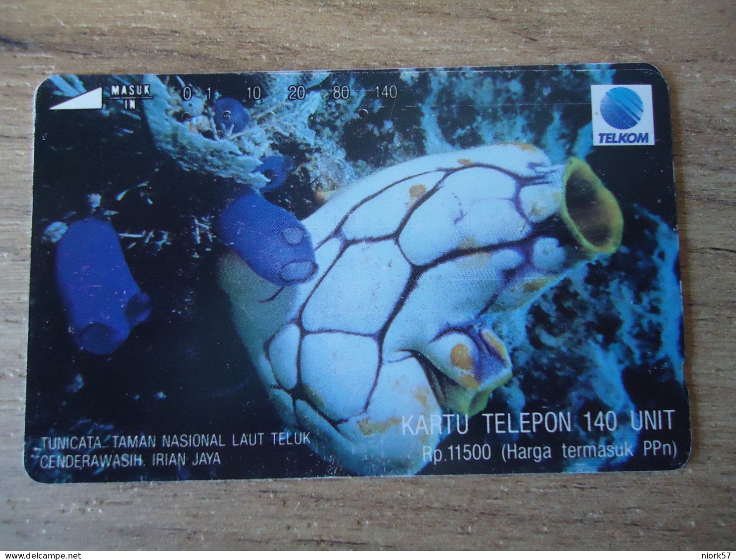 INDONESIA USED CARDS  MARINE LIFE SEA  FISHES - Peces