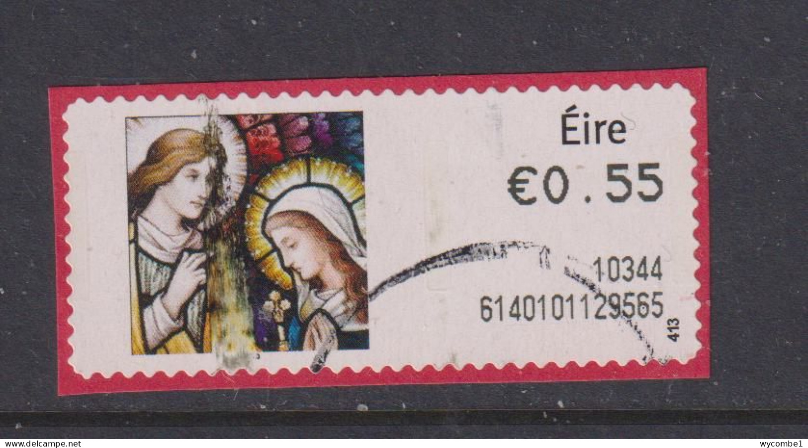 IRELAND  -  2010 Christmas SOAR (Stamp On A Roll)  Used On Piece As Scan - Usados