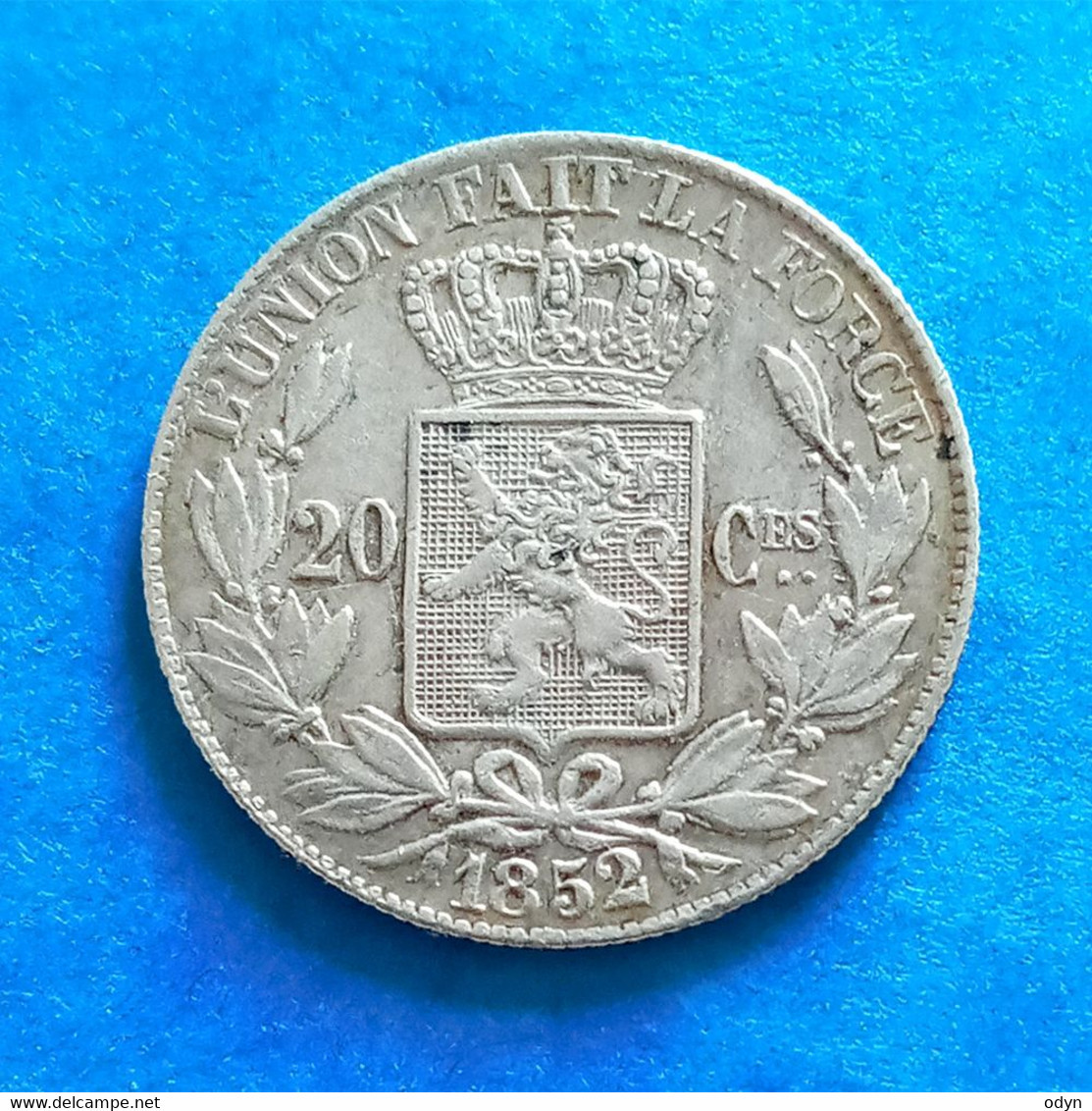 Belgium, 1852, 20 Centimes, Silver - Shipping Only by Insured Mail - See Description - 20 Cent