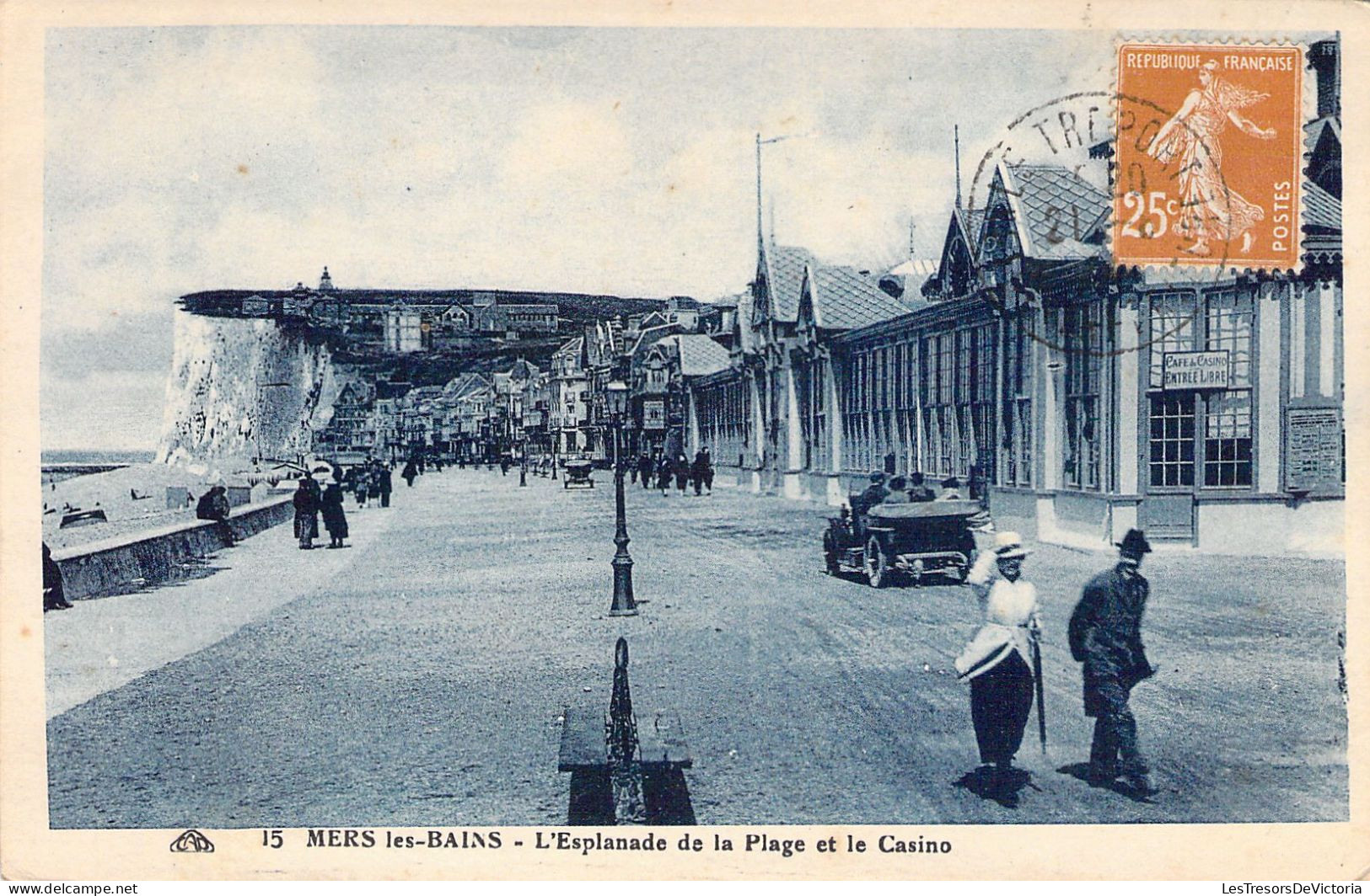 FRANCE - 80 - Mers Les Bains - L'esplanade De La Plage Et Le Casino - Carte Postale Ancienne - Mers Les Bains