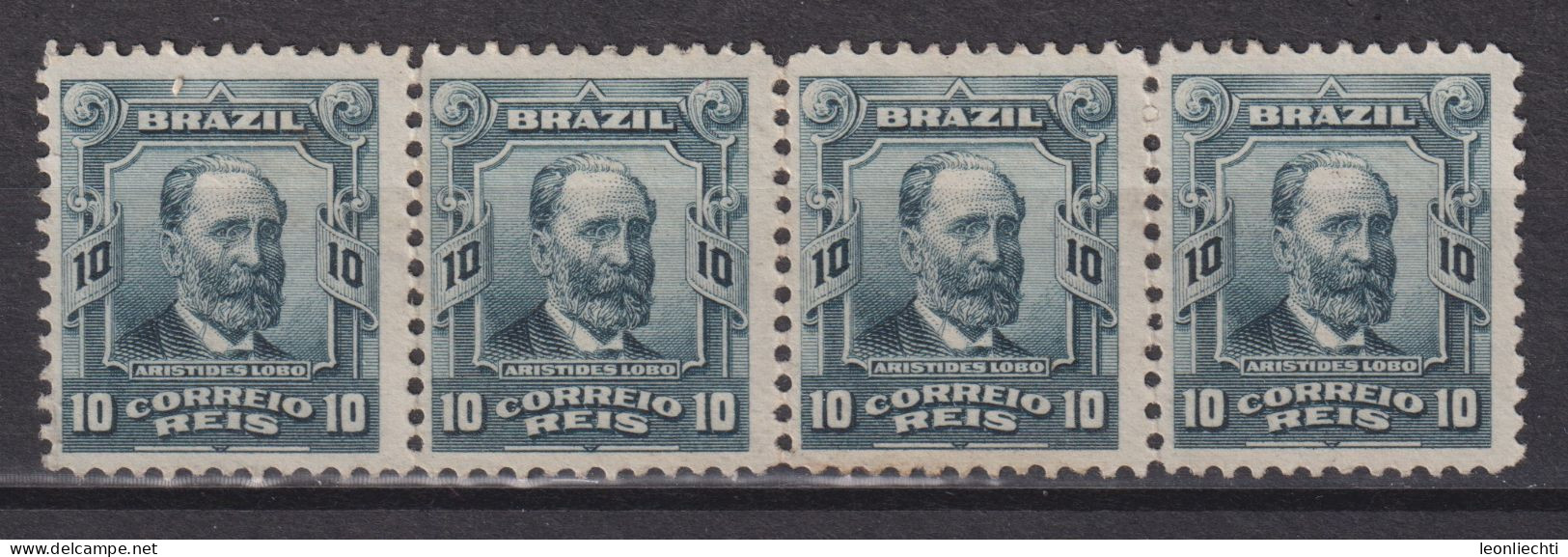 1915 Brasilien,** Mi:BR 163, Sn:BR 174, Yt:BR 128,  Aristides Lobo - Ungebraucht