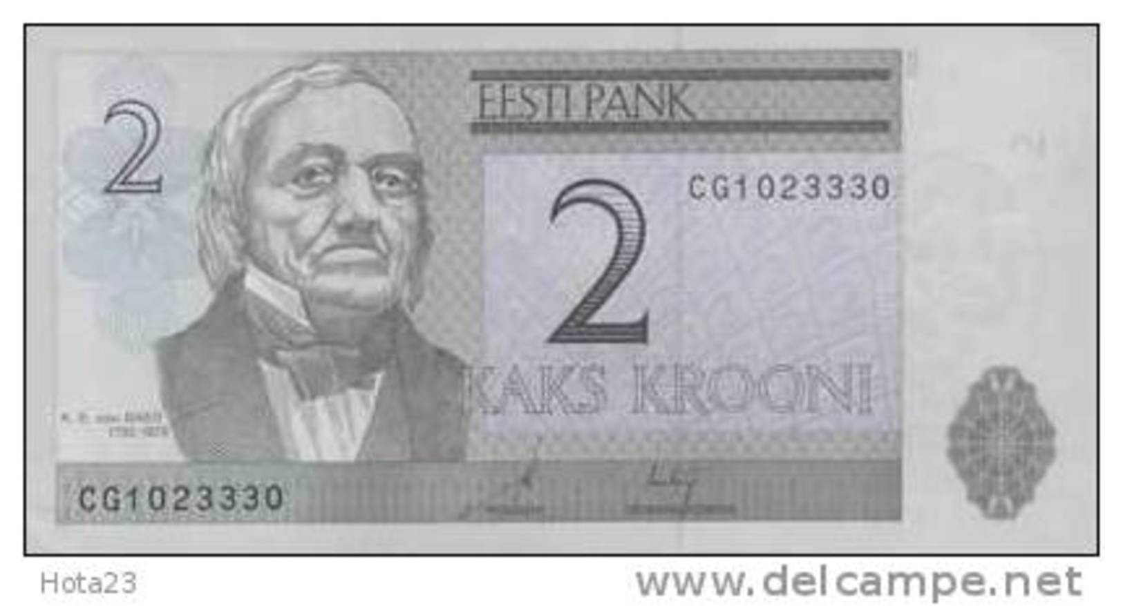 2006 Estonia 2 Kroon Banknote.Crisp UNC.Tartu Universit - Estonia