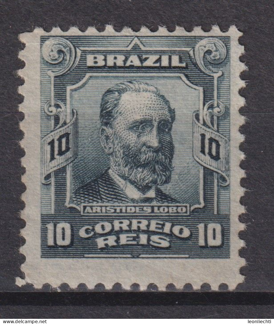 1915 Brasilien,* Mi:BR 163, Sn:BR 174, Yt:BR 128,  Aristides Lobo - Ungebraucht