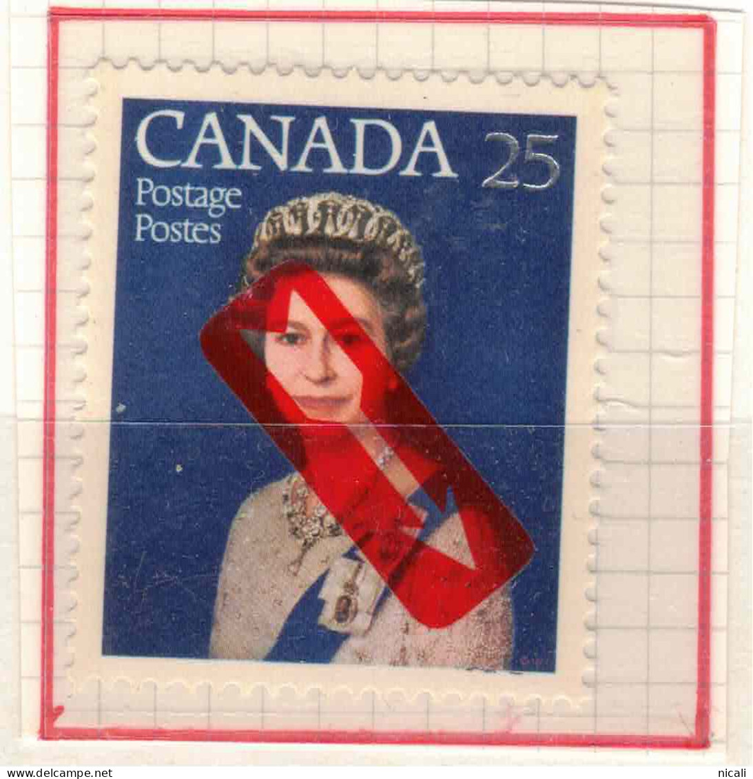 CANADA 197? 25c Silver Jubilee With Double Print Of The Silver 25 ZZ136 - Plaatfouten En Curiosa