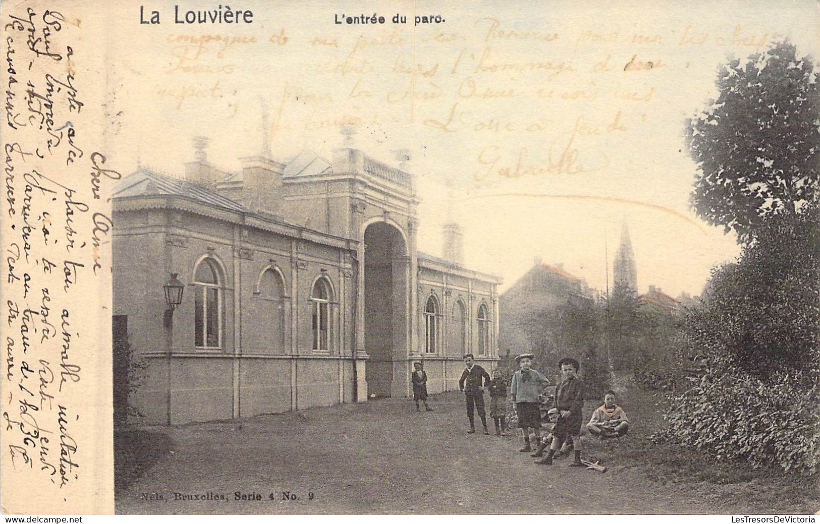 BELGIQUE - LA LOUVIERE - L'entrée Du Parc - Edit Nels - Carte Postale Ancienne - La Louvière