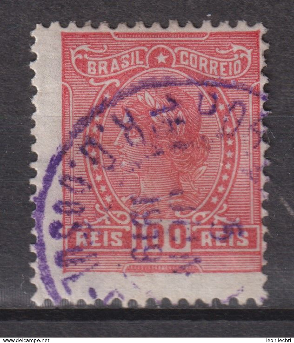 1918 Brasilien, Mi:BR 196, Sn:BR 204, Yt:BR 155(A),  Liberty Head, Allegory Of The Republic And Instructions - Oblitérés