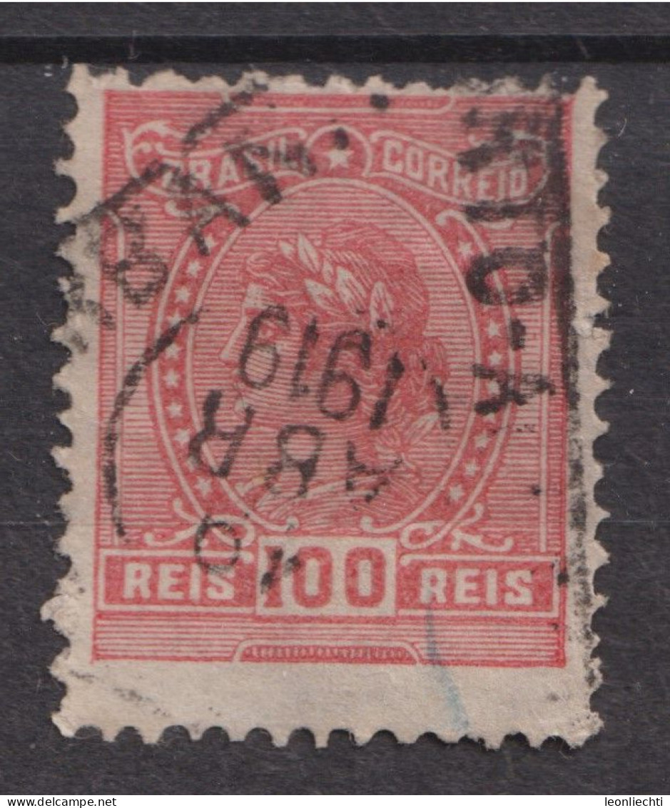 1918 Brasilien, Mi:BR 196, Sn:BR 204, Yt:BR 155(A),  Liberty Head, Allegory Of The Republic And Instructions - Gebraucht