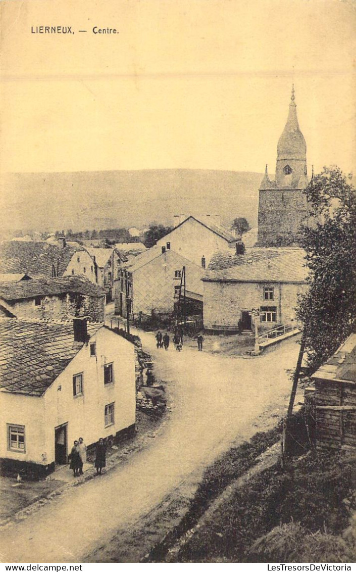 BELGIQUE - LIERNEUX - Centre - Edit Victor Denis - Carte Postale Ancienne - Lierneux