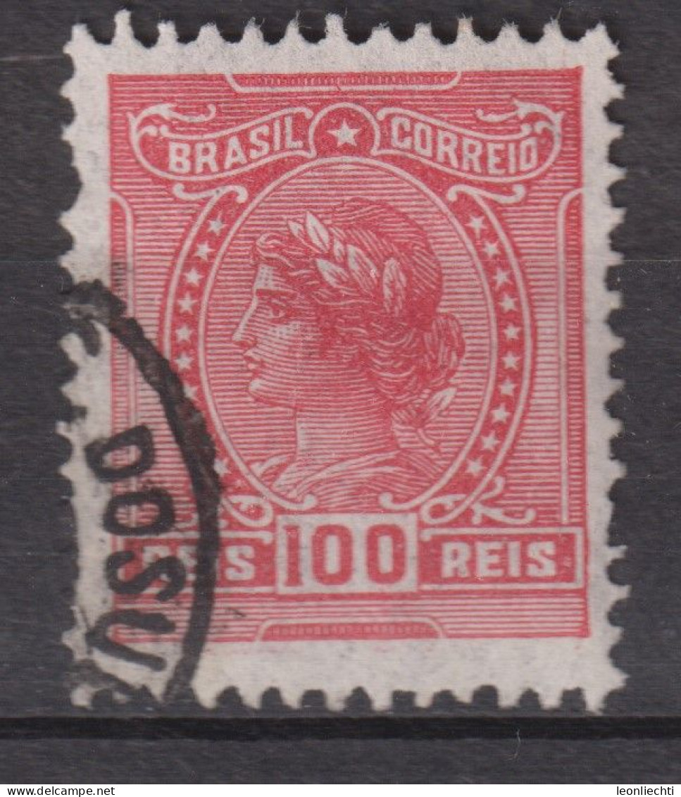 1918 Brasilien, Mi:BR 196, Sn:BR 204, Yt:BR 155(A),  Liberty Head, Allegory Of The Republic And Instructions - Gebraucht