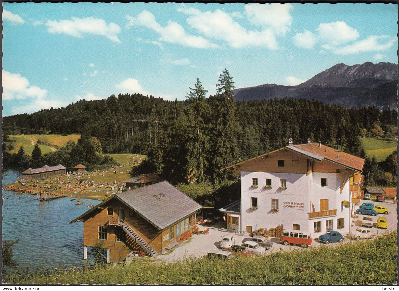 Austria - 6233 Kramsach - Hotel Krummsee - Cars - VW Bus - 6x VW Käfer - Opel Rekord - Brixlegg