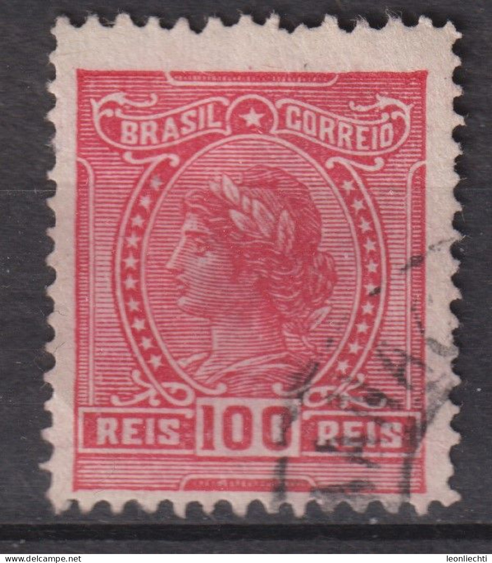 1918 Brasilien, Mi:BR 196, Sn:BR 204, Yt:BR 155(A),  Liberty Head, Allegory Of The Republic And Instructions - Gebraucht