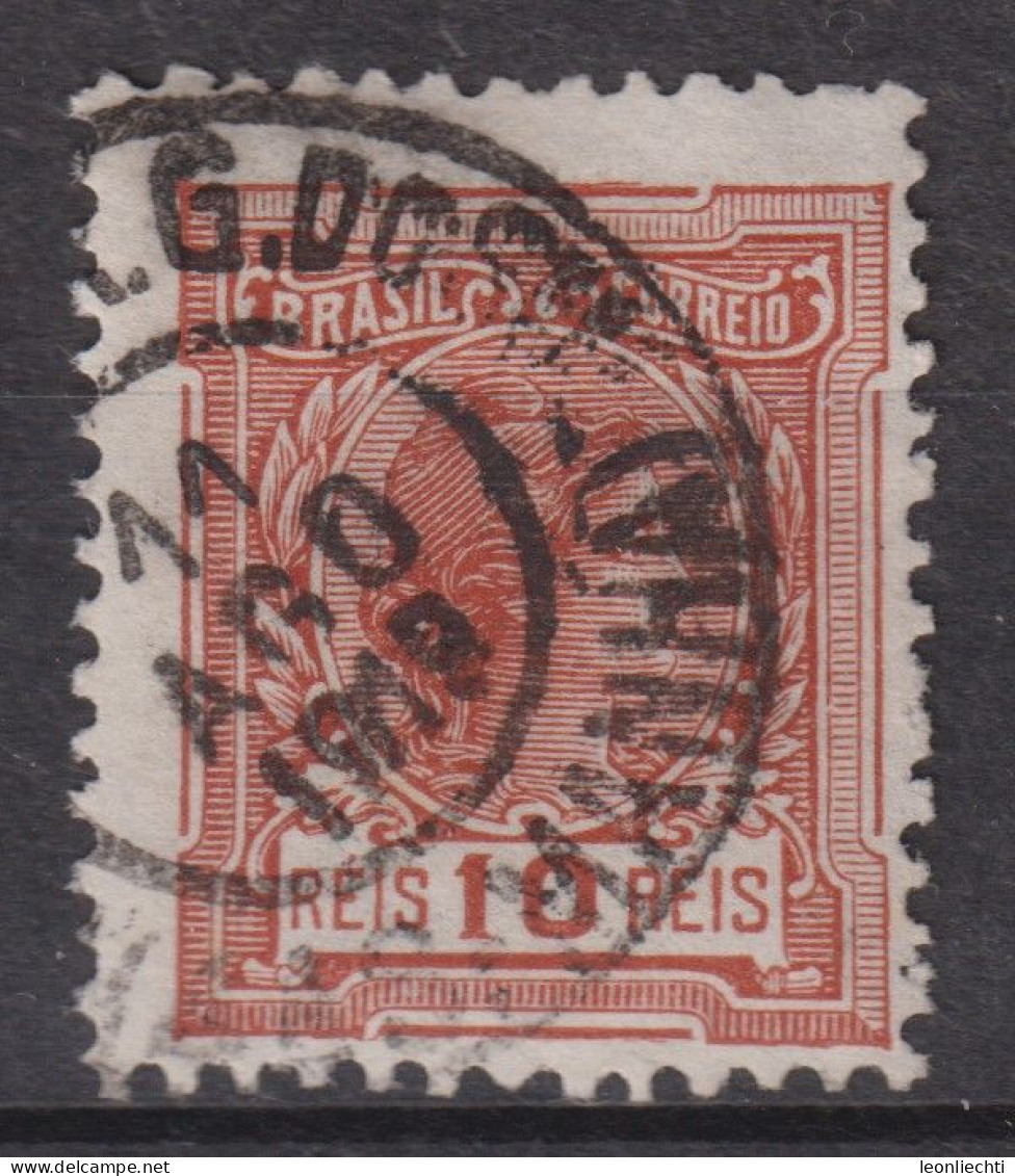 1918 Brasilien, Mi:BR 192, Sn:BR 200, Yt:BR 151(A),  Allegory Of The Republic And Instructions - Oblitérés