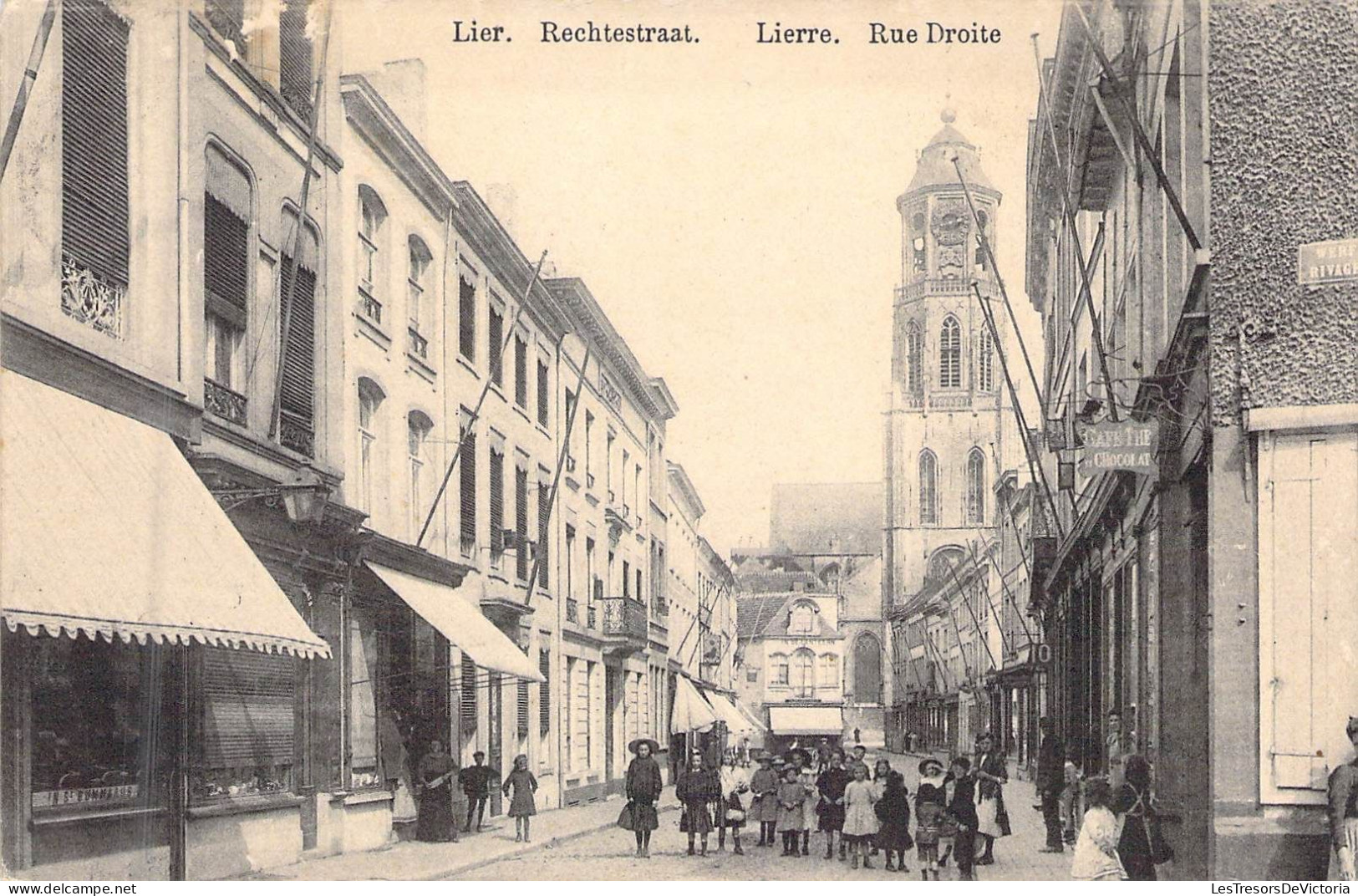 BELGIQUE - LIER - Rue Droite - Carte Postale Ancienne - Lier