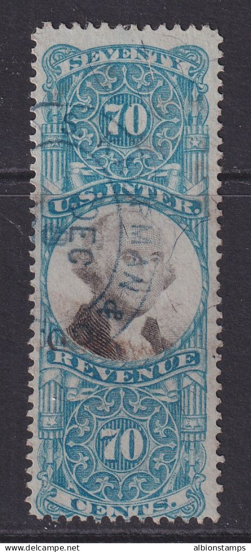 US, Scott R117, Used, Handstamp Cancel - Fiscali