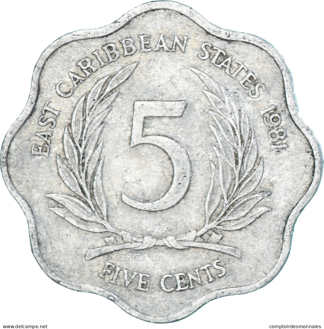 Monnaie, Etats Des Caraibes Orientales, 5 Cents, 1981 - Caraibi Orientali (Stati Dei)