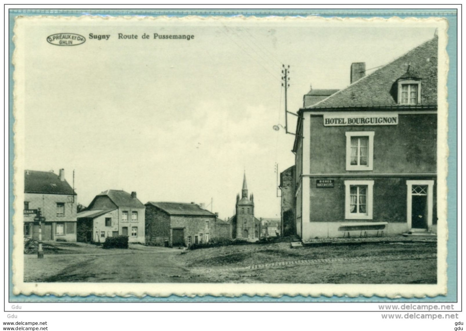 Sugny " Route De Pussemange " Voyagé 1960 (?) Oblitération Touristique Sugny - Vresse-sur-Semois